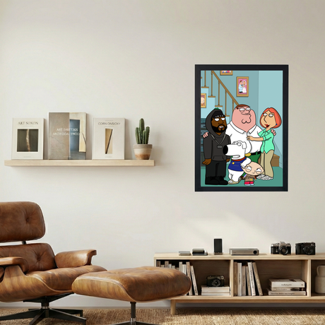 Kanye West x The Griffins 'Ye Is A Family Guy' Poster - Mockup 1
