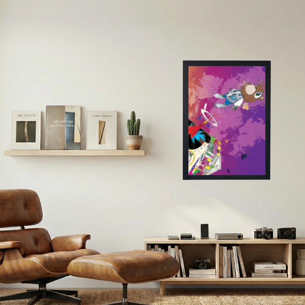 Kanye West 'Graduation Oil' Poster - Mockup 1