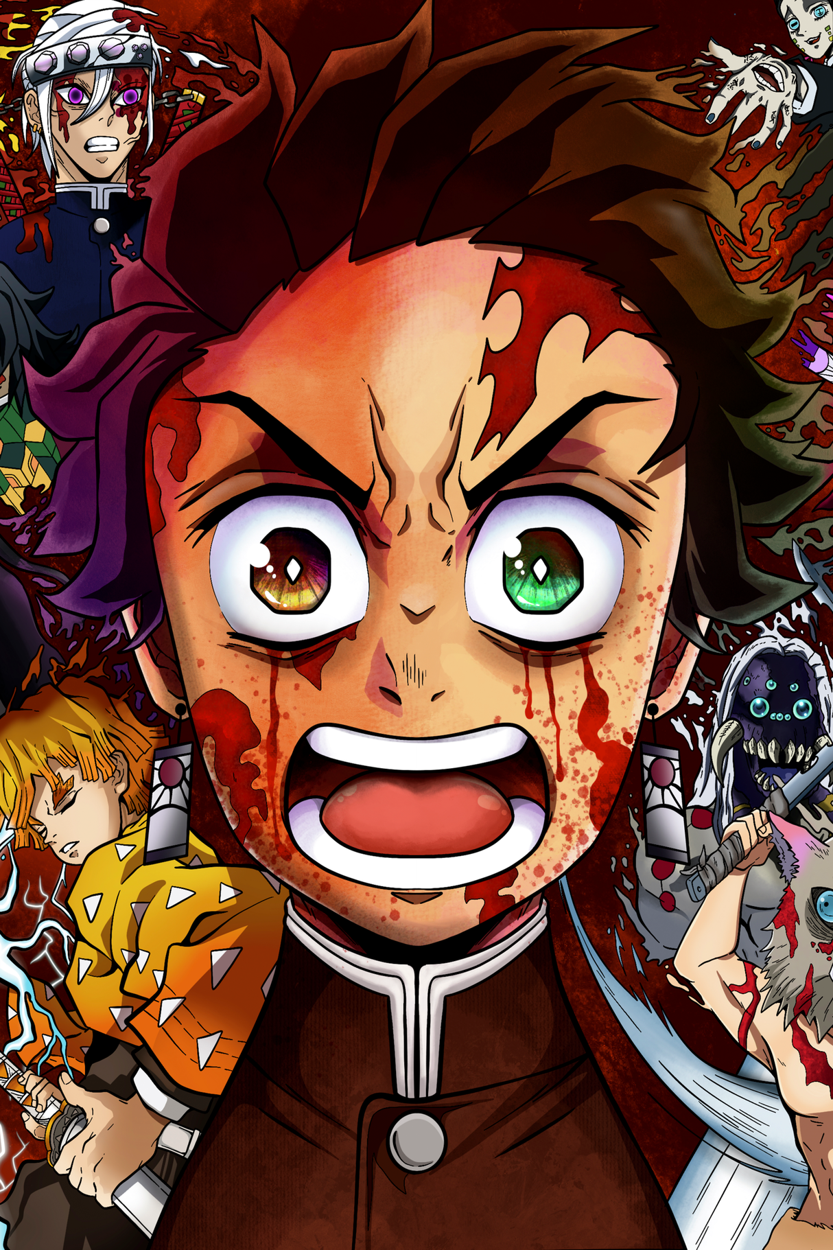 Demon Slayer 'Two Colored Eyes' Poster