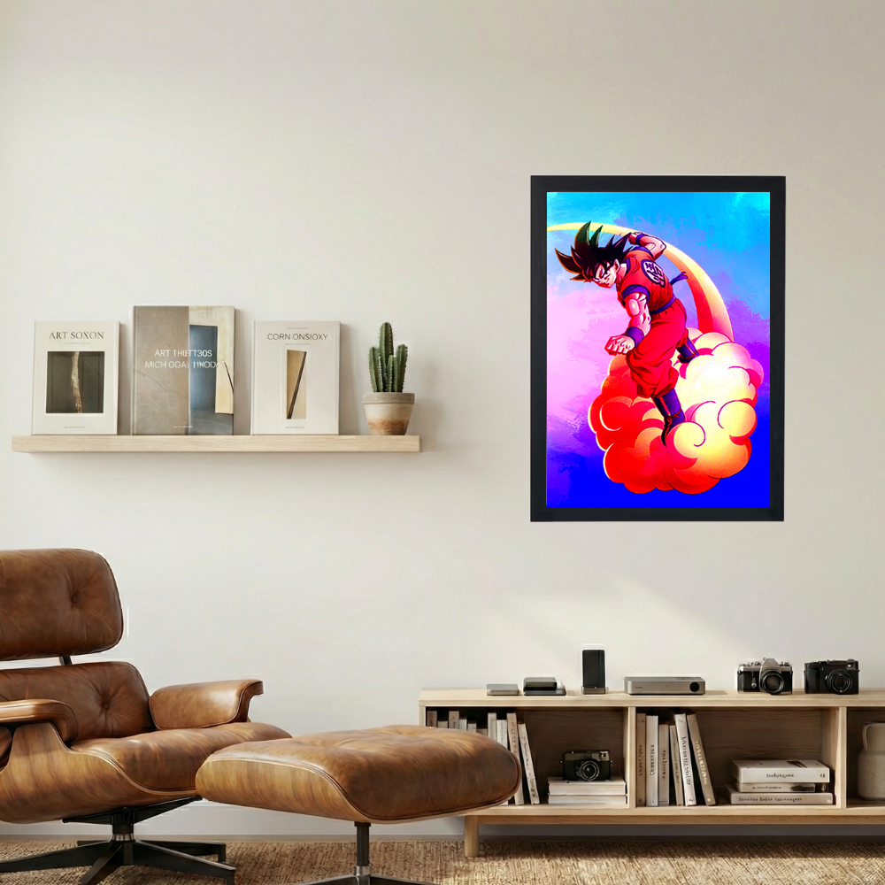 Goku 'Colorful' Poster - Mockup 1