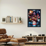 Demon Slayer 'Oil Painting' Poster - Mockup 1