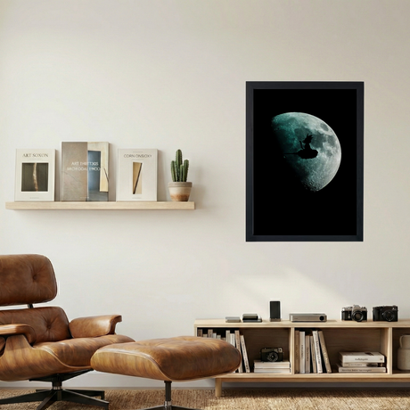 Goku 'Nimbus Cloud Moon' Poster - Mockup 1