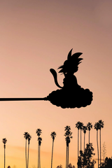 Goku 'Nimbus Cloud Palm Trees' Poster - Mockup 1