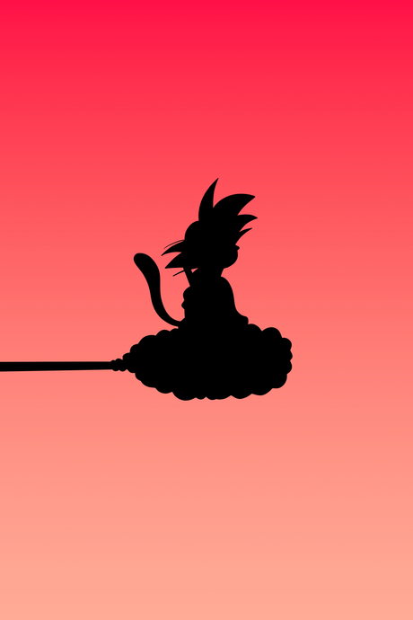 Goku 'Nimbus Cloud Red' Poster