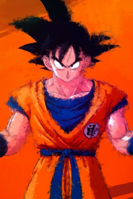 Dragon Ball Z 'Goku Painting' Poster