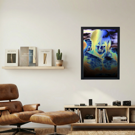 Attack On Titans 'Holographic Eren Yeager' Poster - Mockup 1