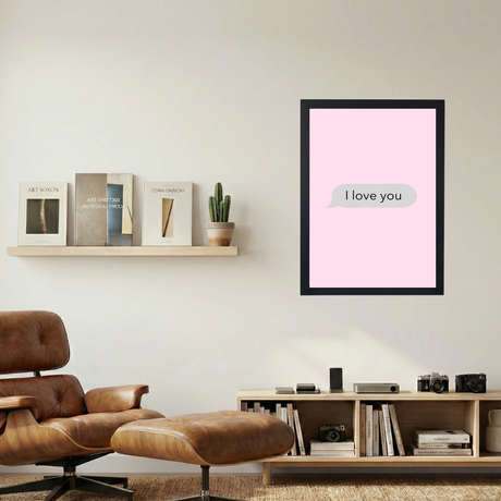 ILY' Text Poster - Mockup 1
