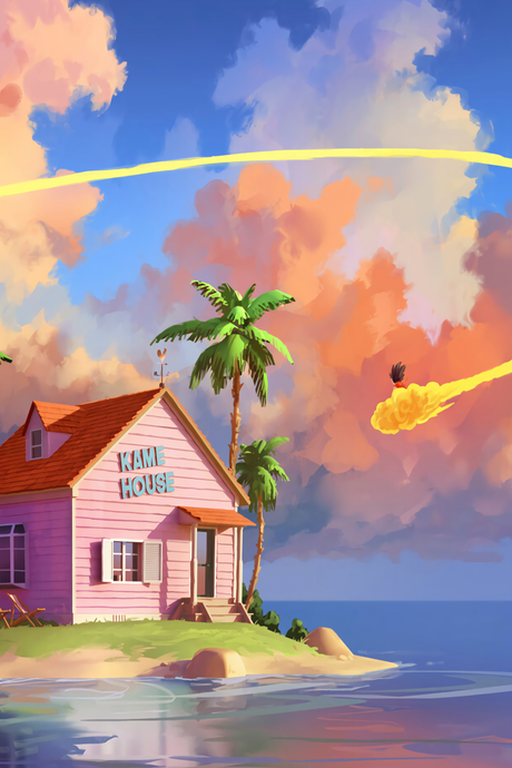 Goku 'Kame House' Poster