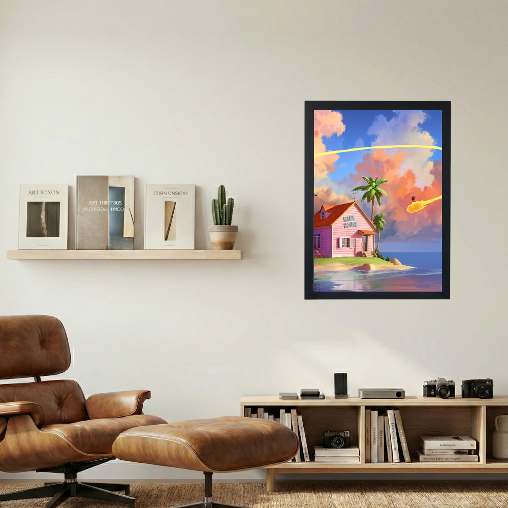 Goku 'Kame House' Poster - Mockup 1