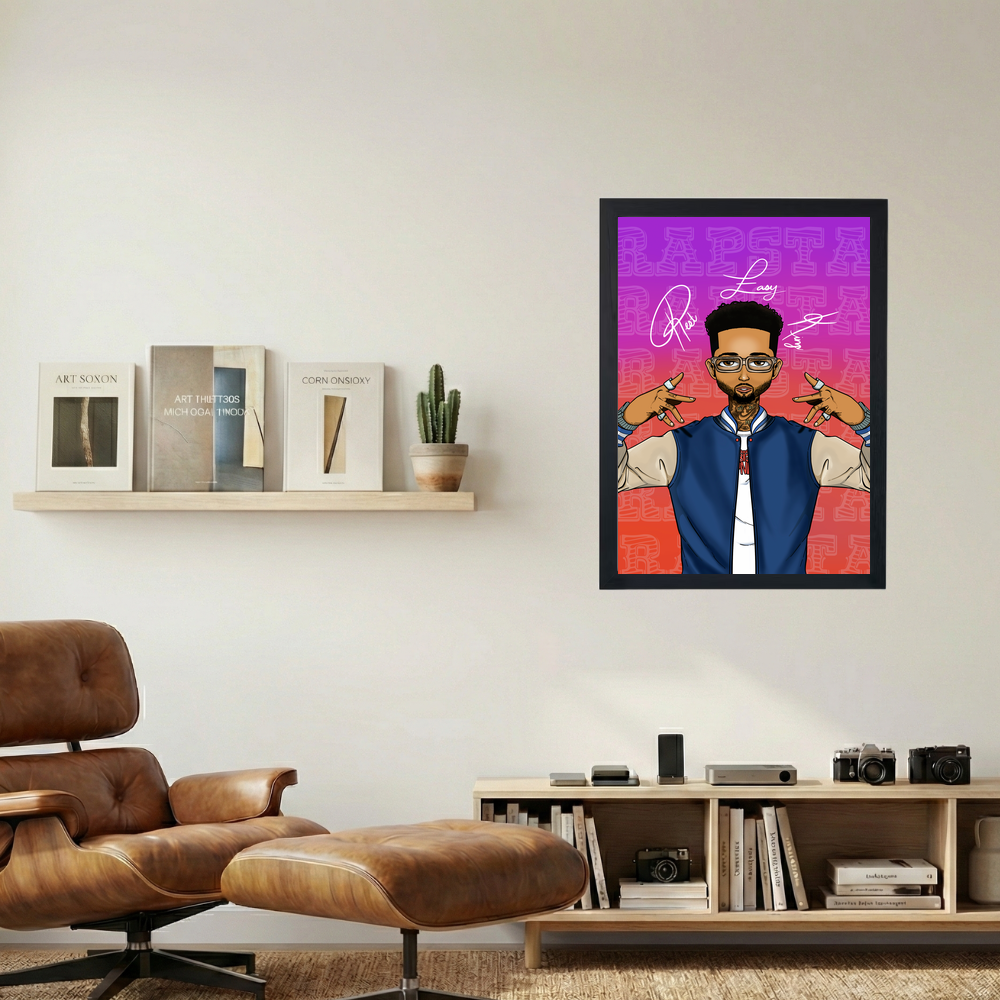 PNB Rock 'Rest Easy King' Poster - Mockup 1