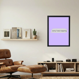 I Was Napping' Text Poster - Mockup 1
