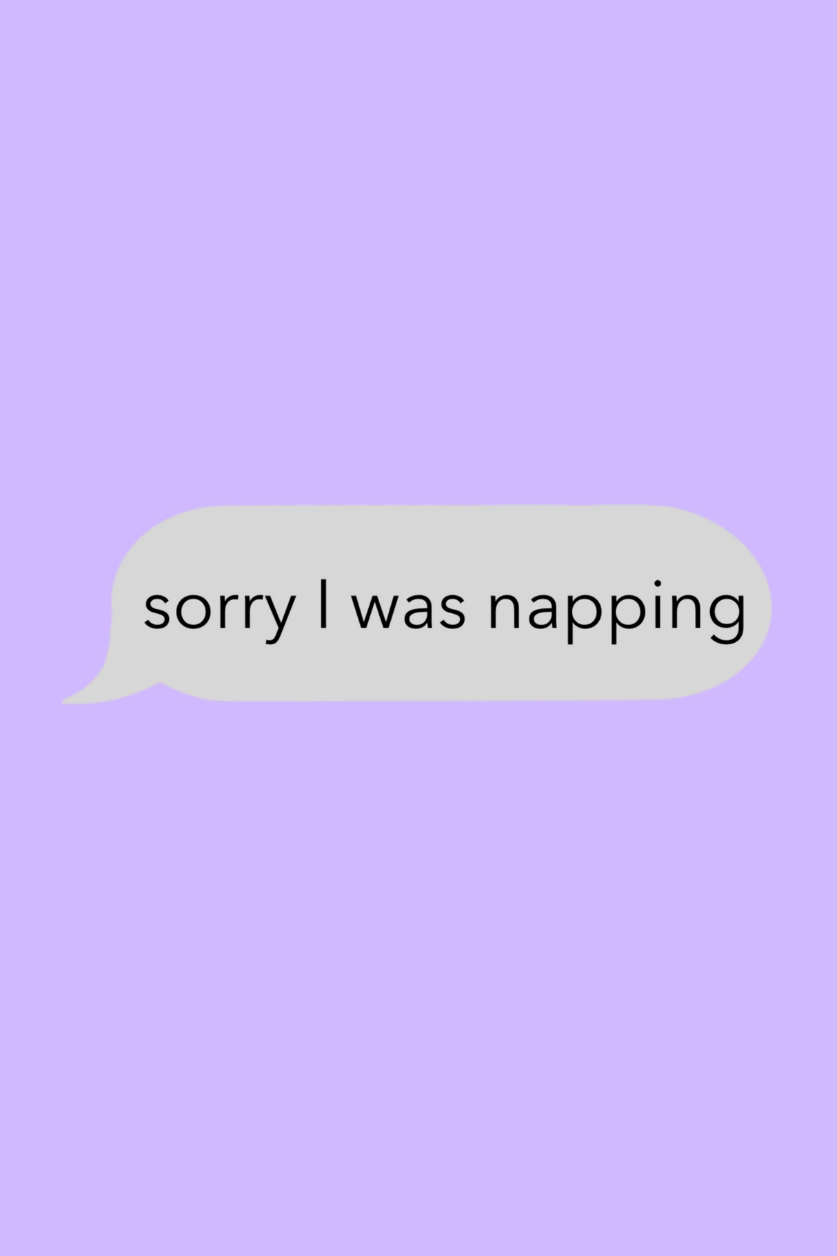 I Was Napping' Text Poster