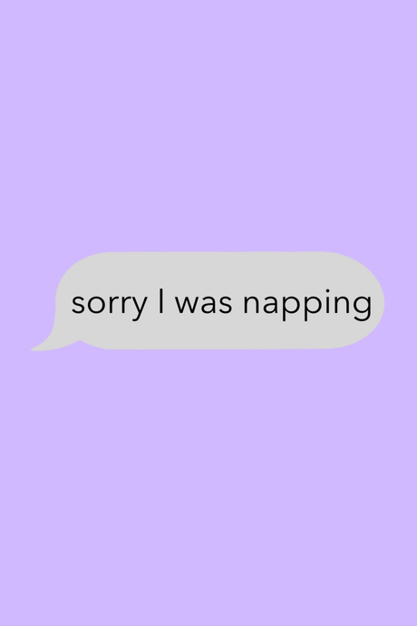 I Was Napping' Text Poster