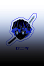 Zenitsu 'Blue Logo' Poster - Mockup 1