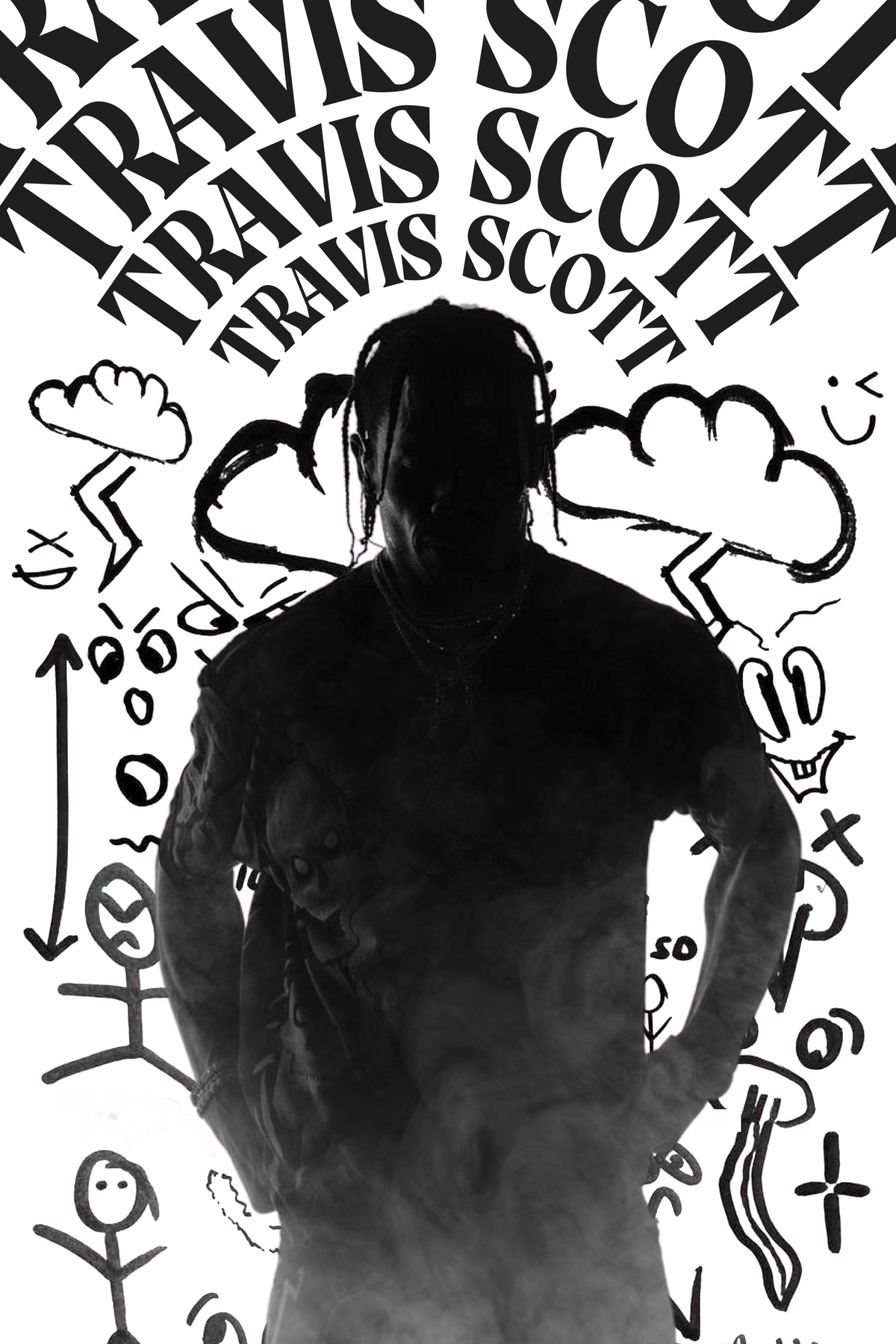 Travis Scott 'Stick Figure' Poster