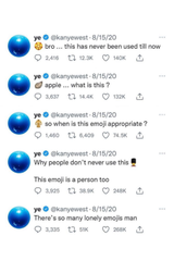Kanye West 'Ye Tweets' Poster
