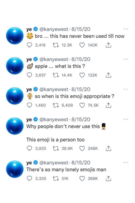 Kanye West 'Ye Tweets' Poster
