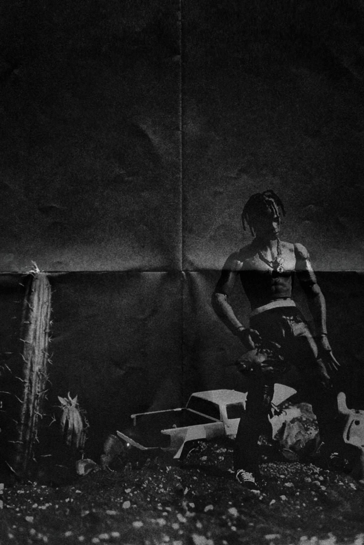 Travis Scott 'Black and White Rodeo' Poster