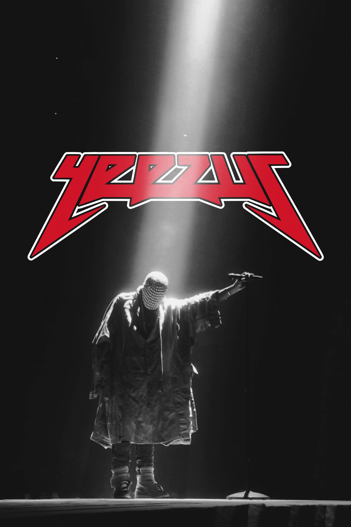 Kanye West 'Mic Drop' Poster - Mockup 1