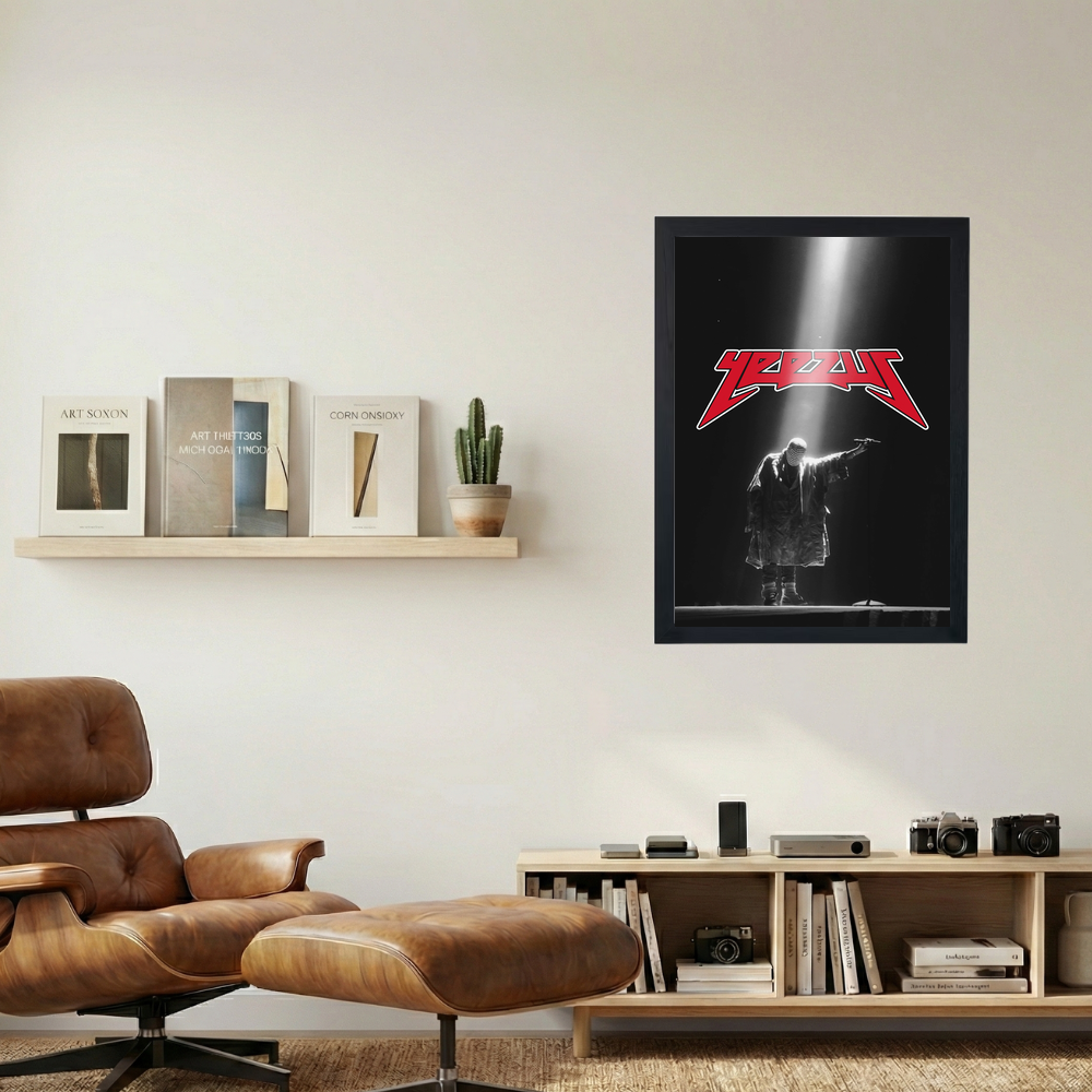 Kanye West 'Mic Drop' Poster - Mockup 1