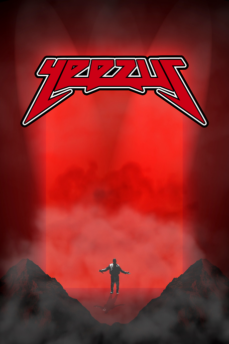 Kanye West 'Yeezus Mountains' Poster - Mockup 1