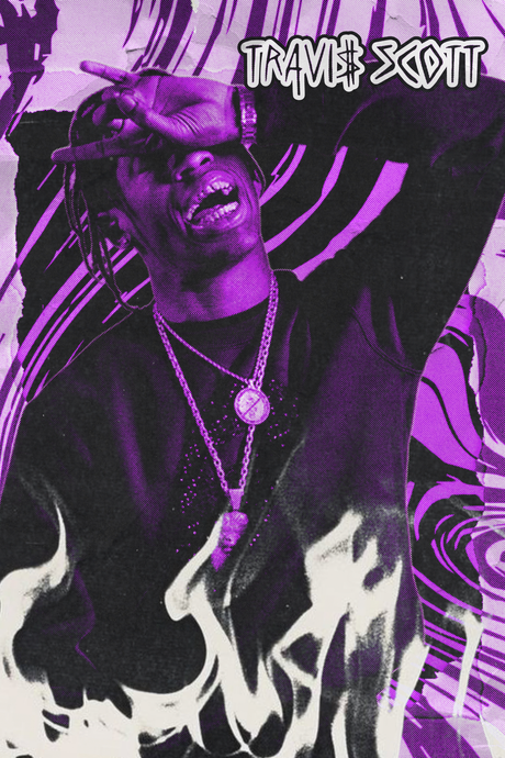Travis Scott 'Purple Trav' Poster