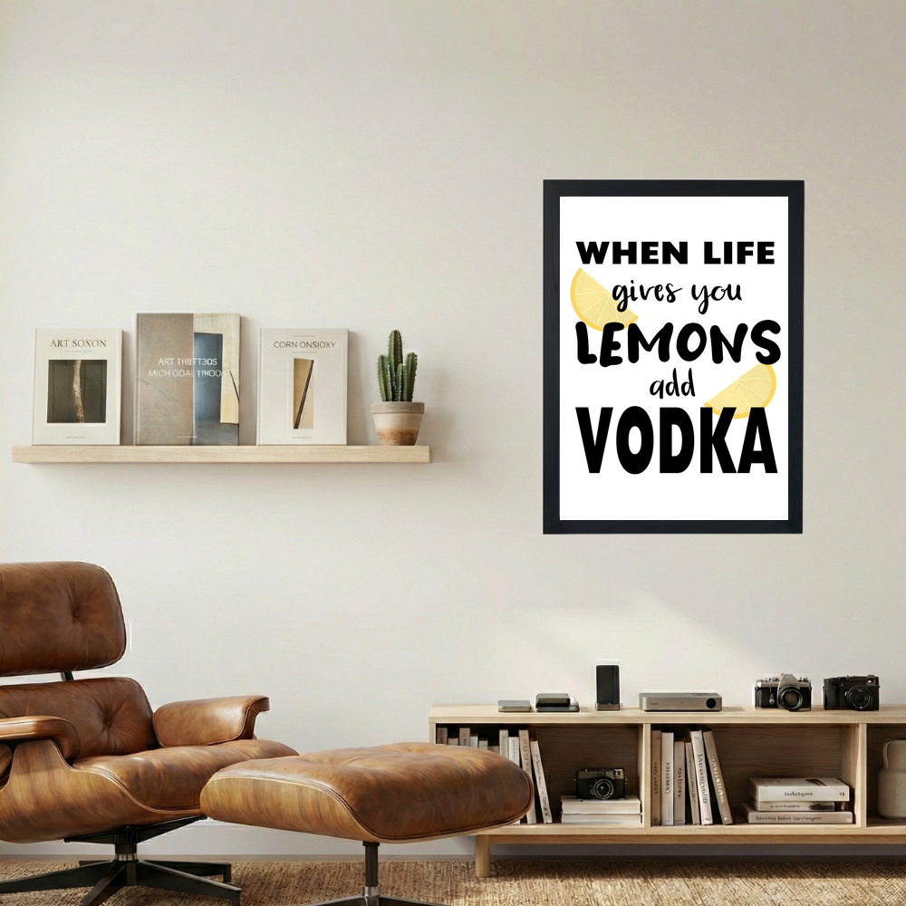 Add Vodka' Poster - Mockup 1