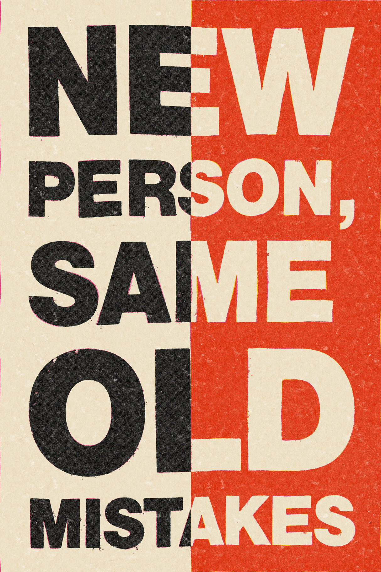 Tame Impala 'New Person, Same Old Mistakes' Poster