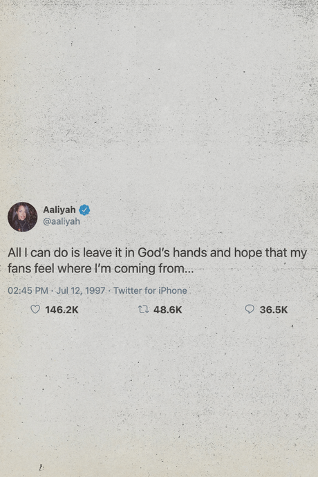 Aaliyah Tweet Poster