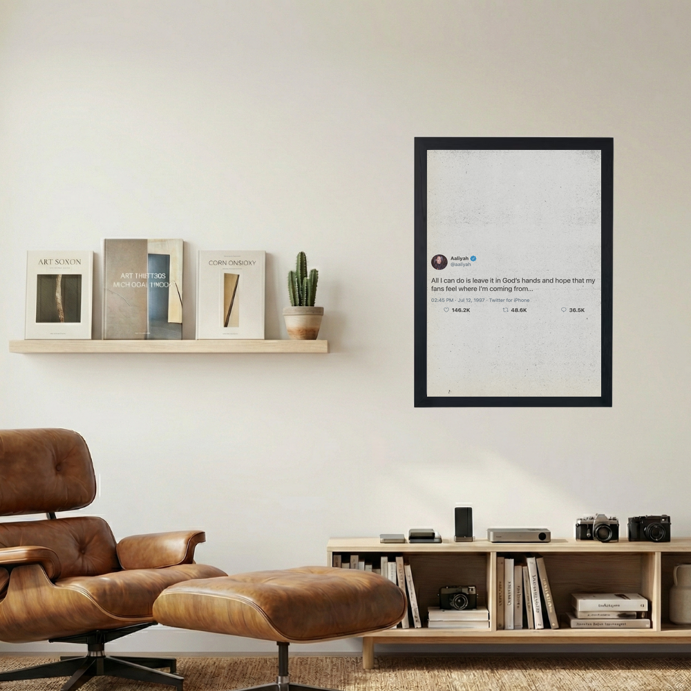 Aaliyah Tweet Poster - Mockup 1
