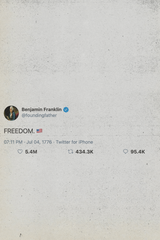 Benjamin Franklin Tweet Poster