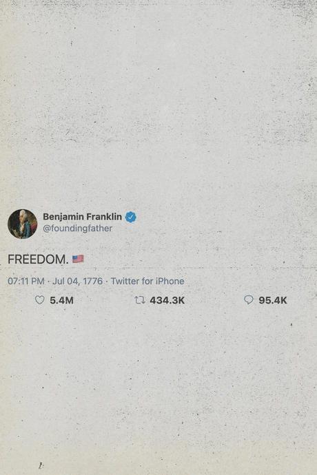 Benjamin Franklin Tweet Poster