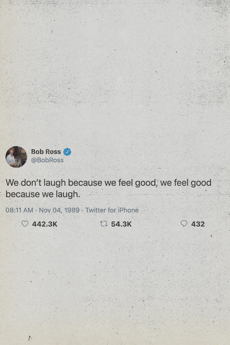 Bob Ross Tweet Poster