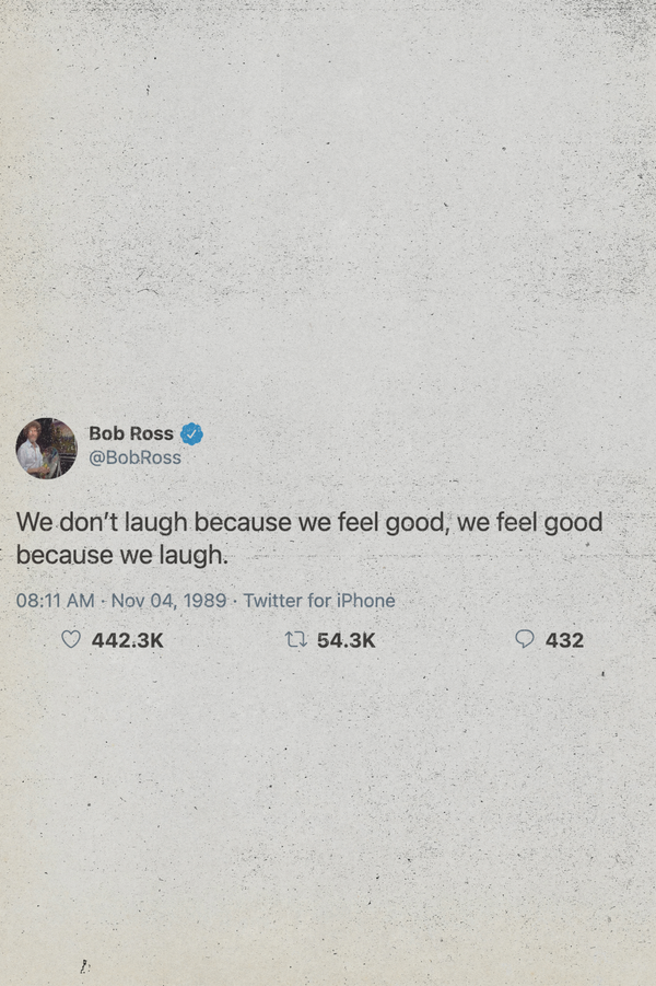 Bob Ross Tweet Poster