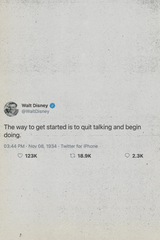 Walt Disney Tweet Poster