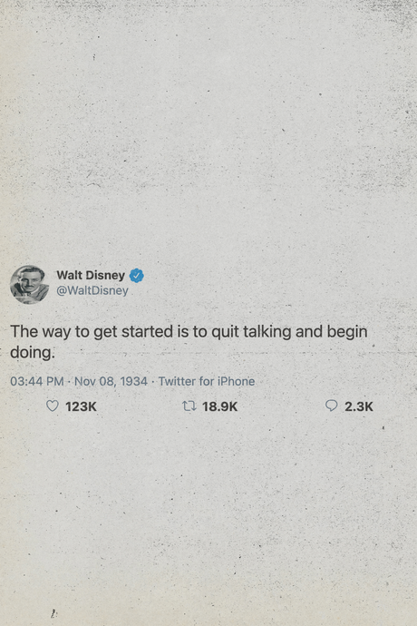 Walt Disney Tweet Poster