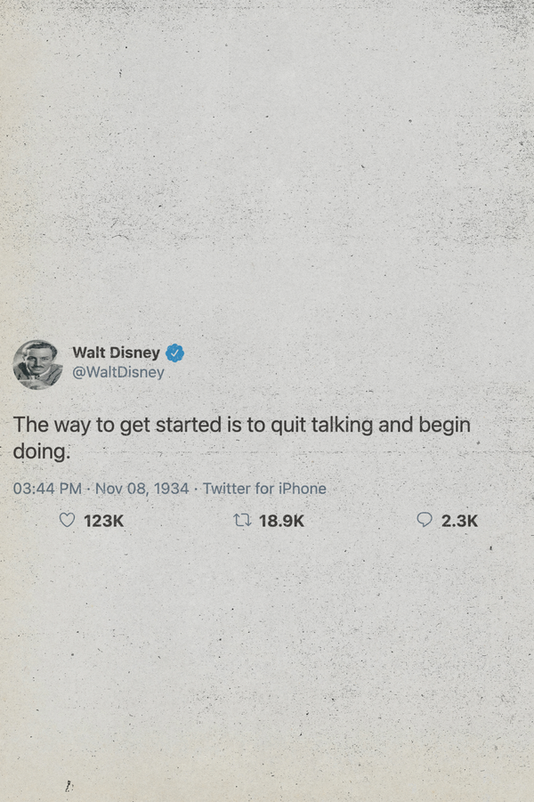 Walt Disney Tweet Poster