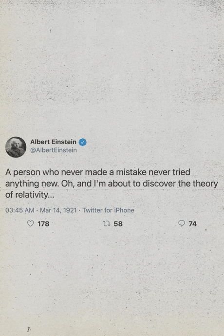 Albert Einstein Tweet Poster