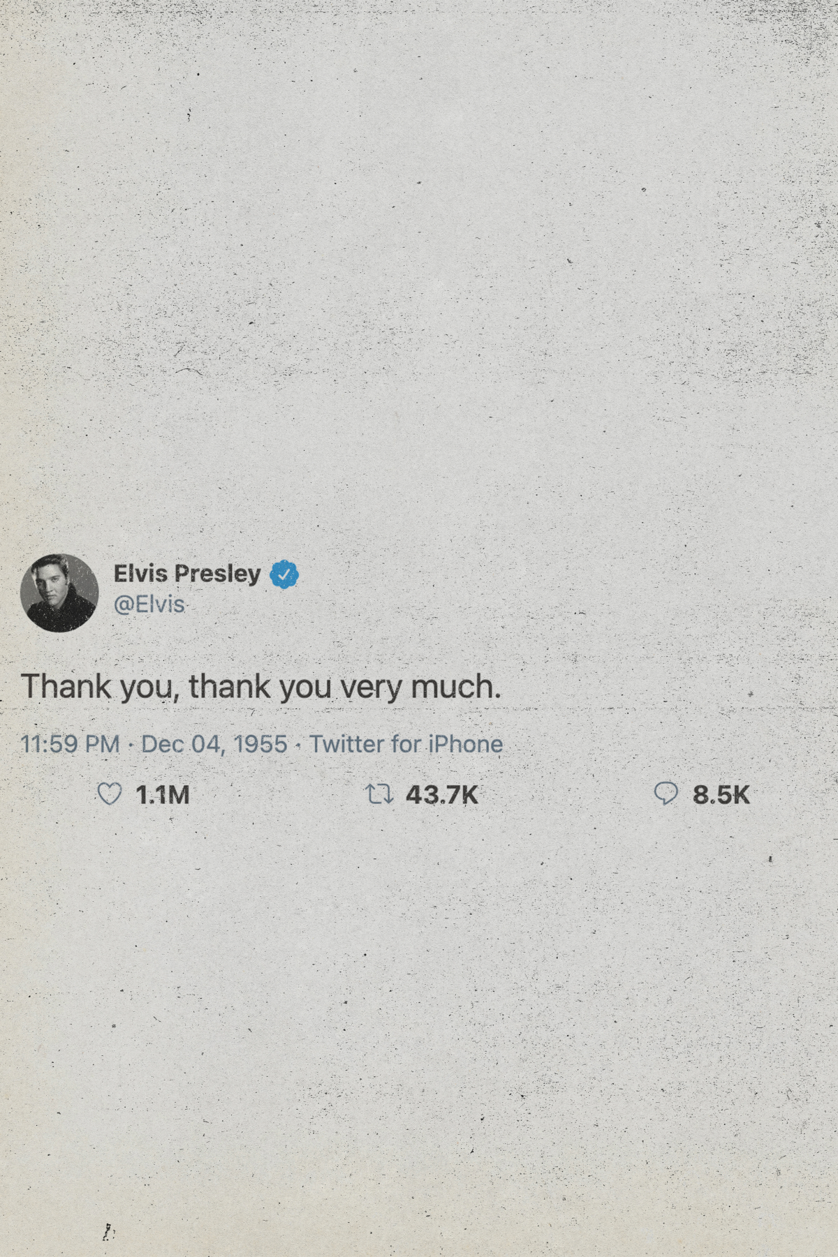 Elvis Tweet Poster