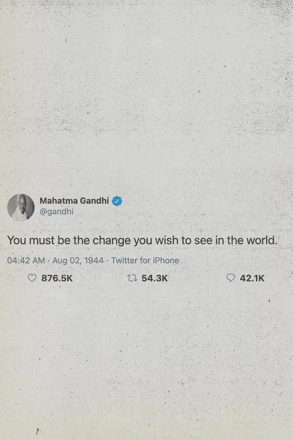 Gandhi Tweet Poster