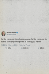 Heath Ledger Tweet Poster