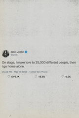 Janis Joplin Tweet Poster