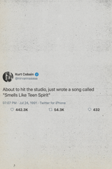 Kurt Cobain Tweet Poster