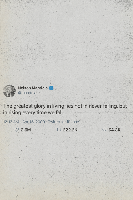 Nelson Mandela Tweet Poster
