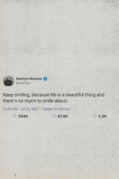 Marilyn Monroe Tweet Poster