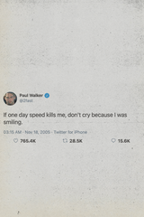 Paul Walker Tweet Poster