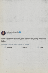 Selena Quintanilla Tweet Poster