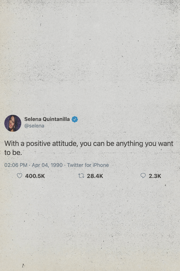 Selena Quintanilla Tweet Poster