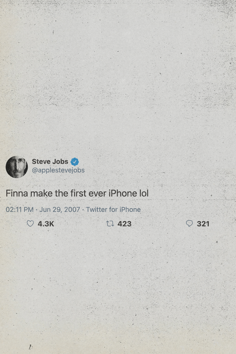 Steve Jobs Tweet Poster