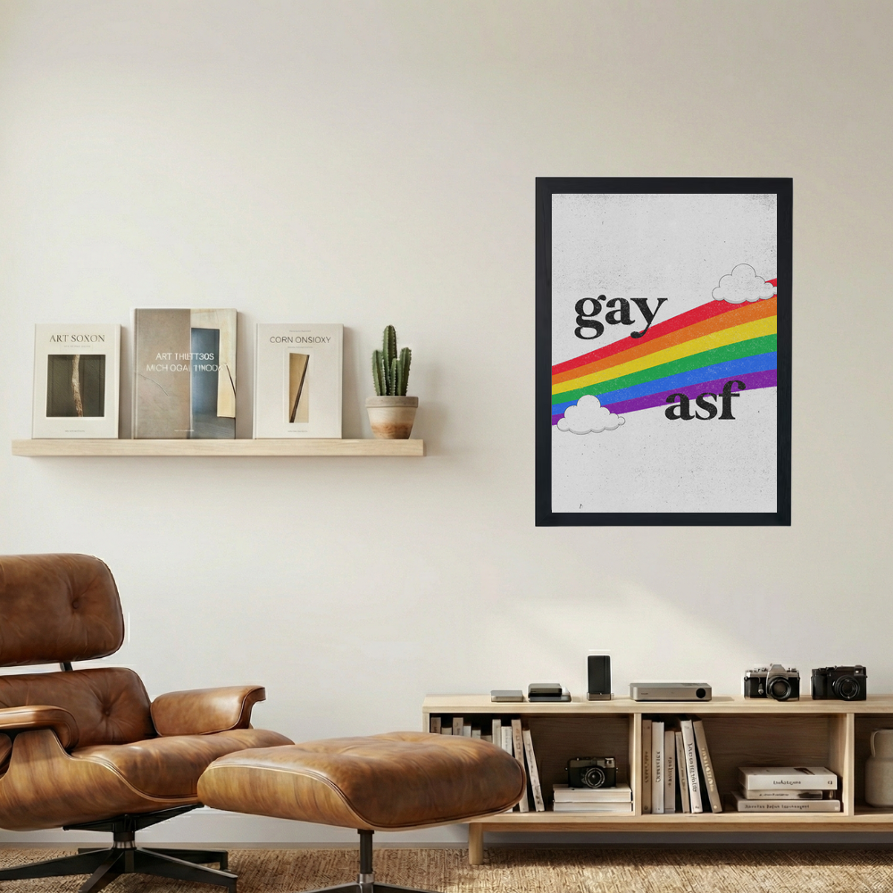 Gay Asf Poster - Mockup 1